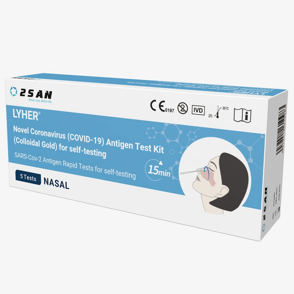 2SAN Lyher Covid Rapid Antigen Test 5-Pack