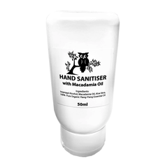 Vegan Hand Sanitiser with Macadamia Oil 50ml Travel Tube